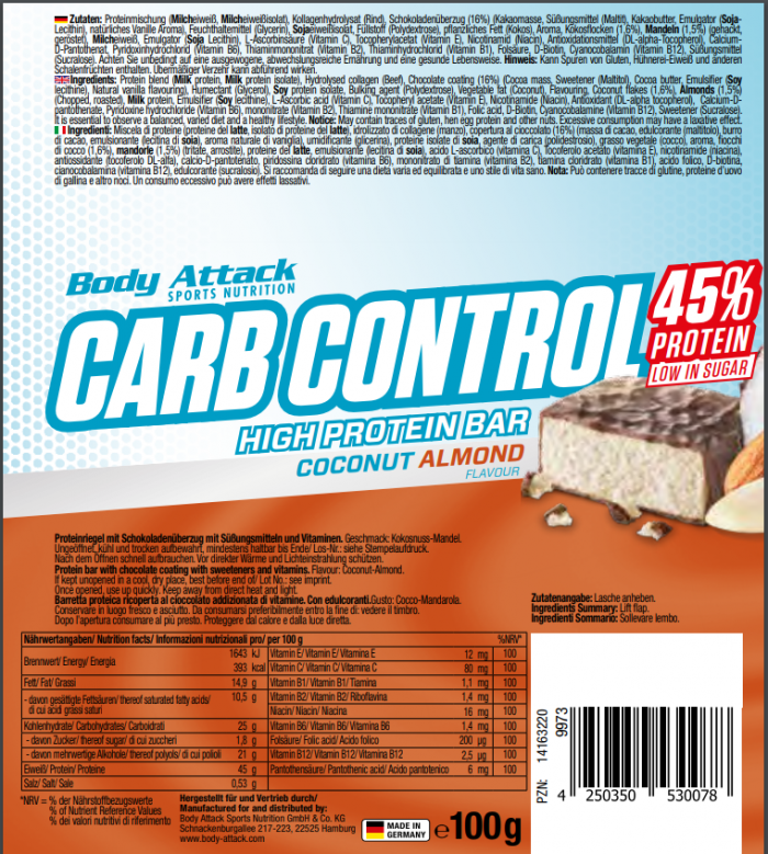 Carb Control Coconut Almont
