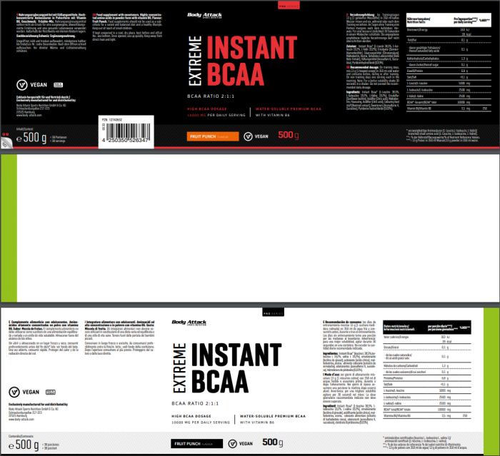 Instant BCAA Fruit Punch